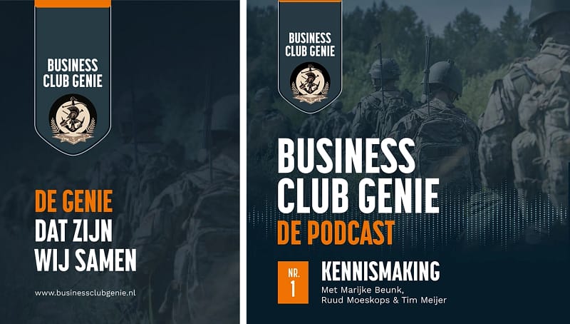 podcast banner en folder
